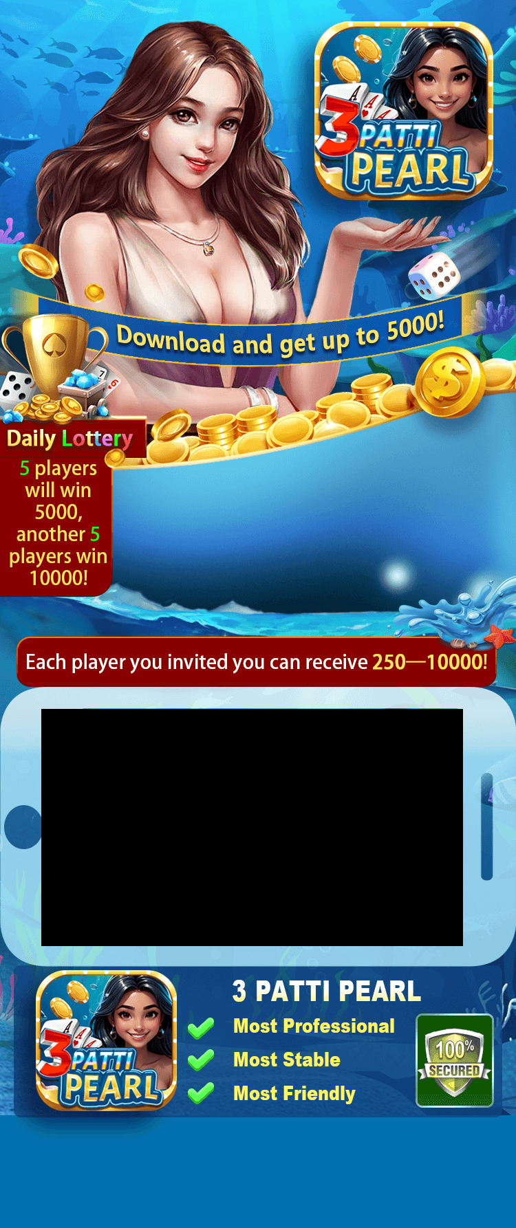 3 Patti Pearl - Dragon Tiger Game Download Page with 5000 PKR Bonus